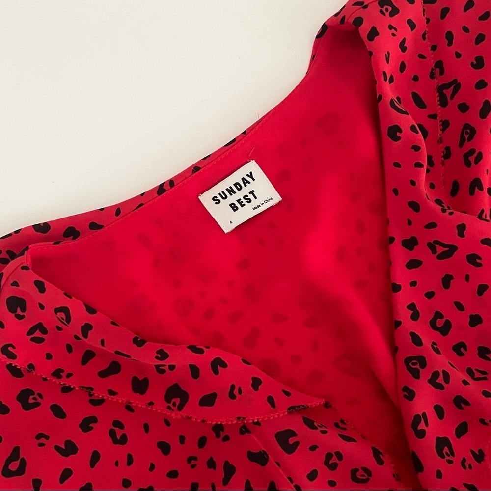 Aritzia Sunday Best Savoy Riffle Wrap Dress - Picture 6 of 11